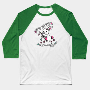 DESTROY YR ENEMIES, TEND TO YR COMMUNITIES Baseball T-Shirt