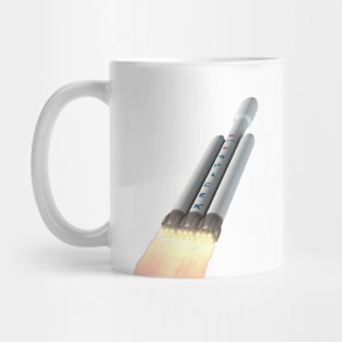 SpaceX Oil Painting Falcon Heavy Mug