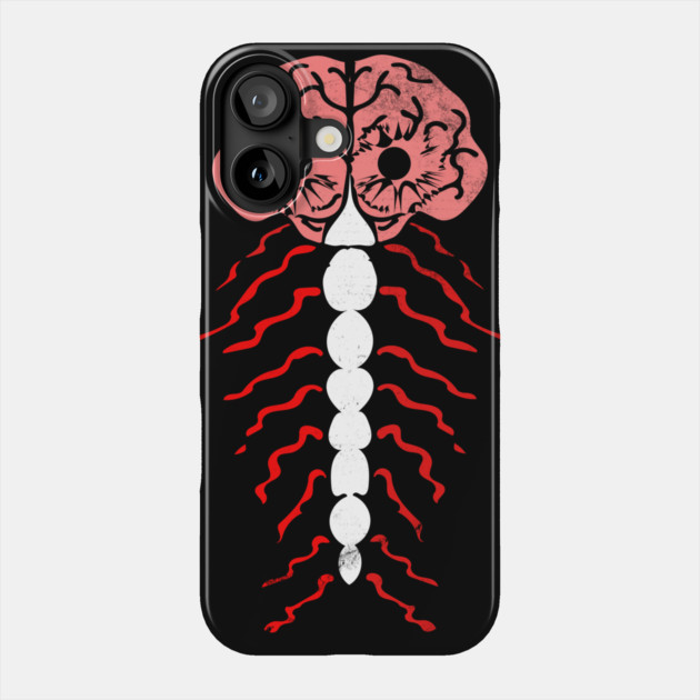 Nervous System Brain and Spinal Cord Phone Case by belownormal