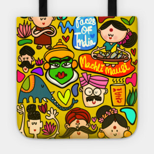 Faces of India Tote