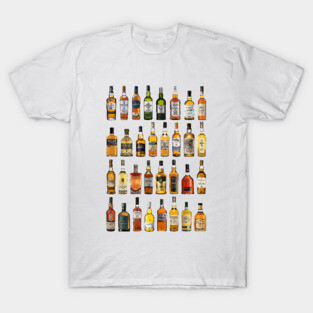 Whiskey Bottles T-Shirt