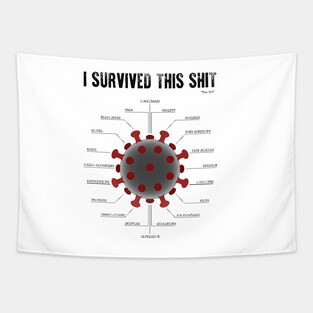 I Survived This Shit Tapestry