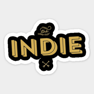 Indie Artist - Indie Game - Indie Music - Indie FIlm - Indie Comic - Indie Rock Sticker