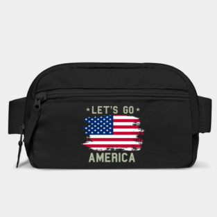 Let's Go America, Patriot US American Flag Bag