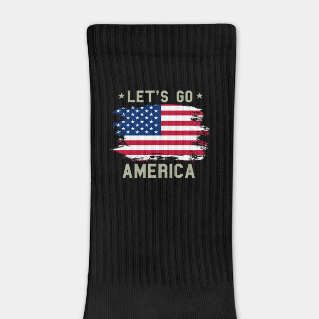 Let's Go America, Patriot US American Flag by Silly Me Studio