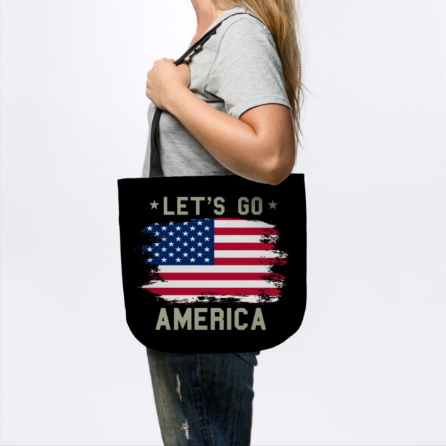 Let's Go America, Patriot US American Flag by Silly Me Studio