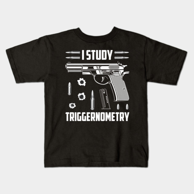 I Study Triggernometry Kids T-Shirt by Silly Me Studio