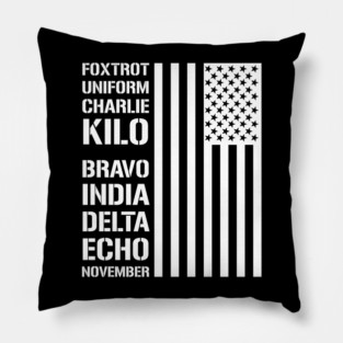 Military Phonetic Alphabet Code F*ck Biden Pillow