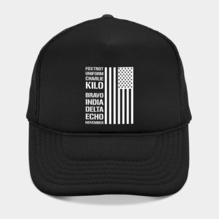 Military Phonetic Alphabet Code F*ck Biden Hat
