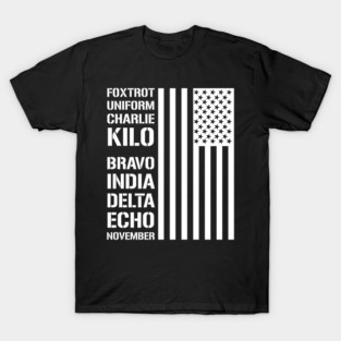Military Phonetic Alphabet Code F*ck Biden T-Shirt
