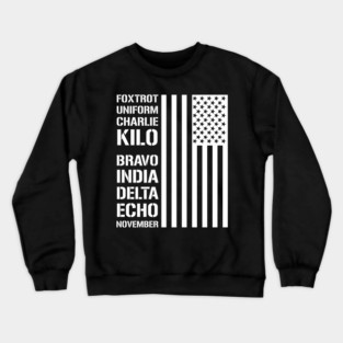 Military Phonetic Alphabet Code F*ck Biden Crewneck Sweatshirt