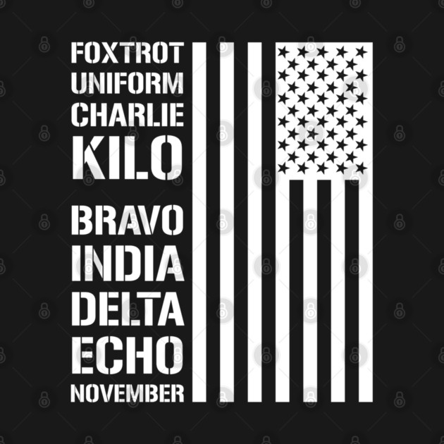 Military Phonetic Alphabet Code F*ck Biden by Silly Me Studio