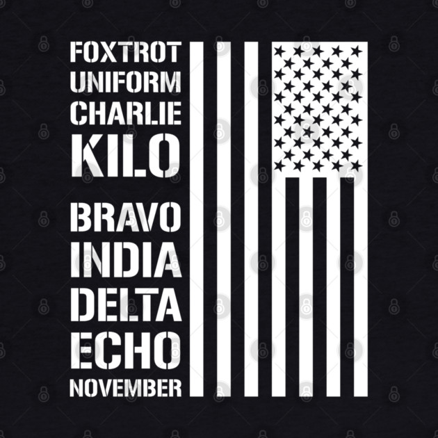 Military Phonetic Alphabet Code F*ck Biden by Silly Me Studio