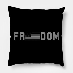 Patriotic Tactical Freedom American Flag Pillow