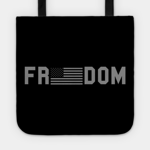 Patriotic Tactical Freedom American Flag Tote by Silly Me Studio