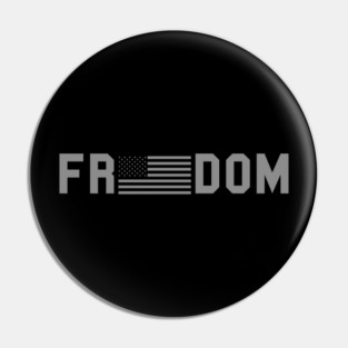 Patriotic Tactical Freedom American Flag Pin