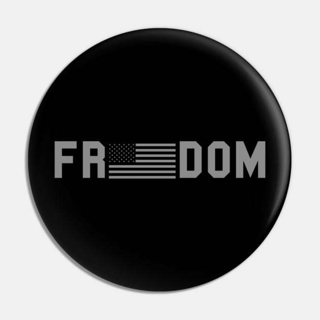 Patriotic Tactical Freedom American Flag Pin by Silly Me Studio