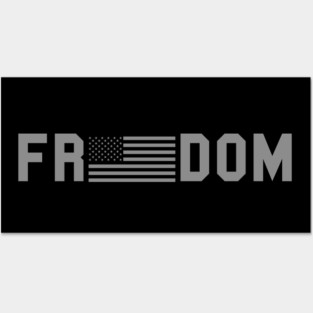 Patriotic Tactical Freedom American Flag Posters and Art