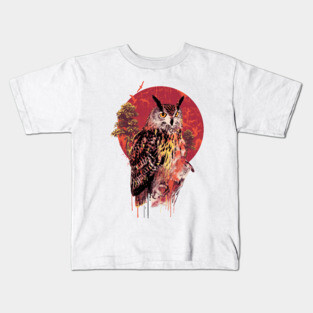 Owl Red Kids T-Shirt