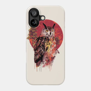 Owl Red Phone Case