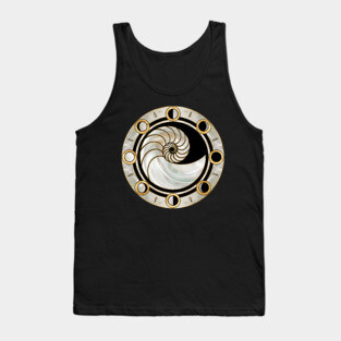 Nautilus Shell - Phases of the moon Tank Top
