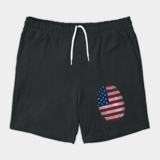 American  DNA, Patriotic, American Flag Shorts