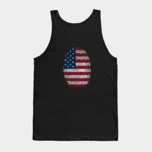 American  DNA, Patriotic, American Flag Tank Top