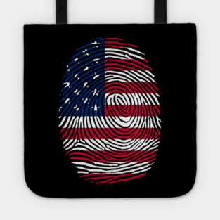 American  DNA, Patriotic, American Flag Tote