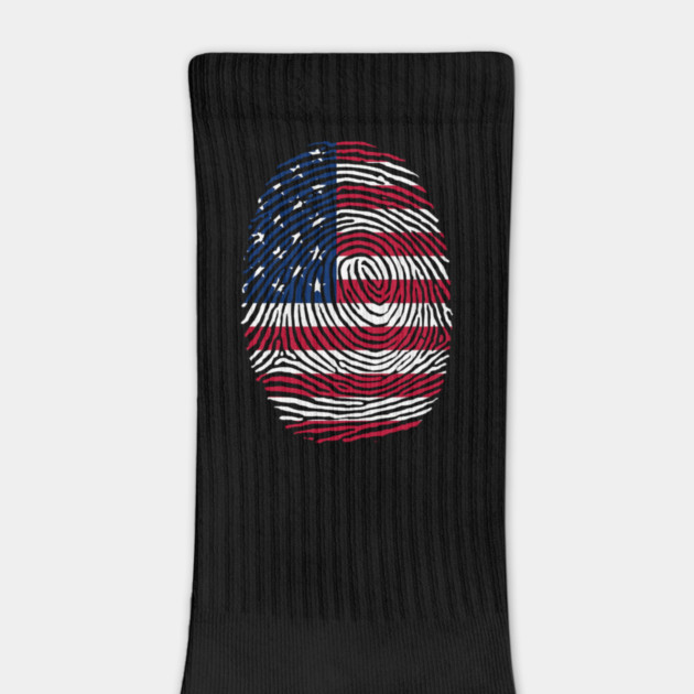 American  DNA, Patriotic, American Flag by Silly Me Studio