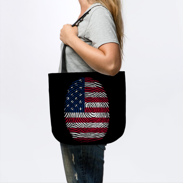 American  DNA, Patriotic, American Flag by Silly Me Studio