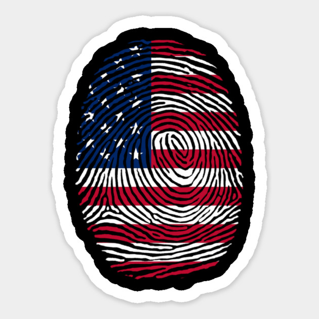 American  DNA, Patriotic, American Flag Magnet by Silly Me Studio