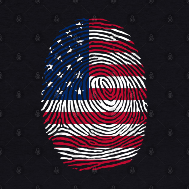 American  DNA, Patriotic, American Flag by Silly Me Studio