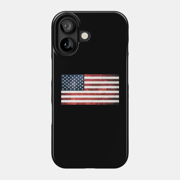 Distressed American Flag, American, Patriotic Phone Case by Silly Me Studio