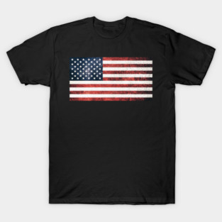 Distressed American Flag, American, Patriotic T-Shirt