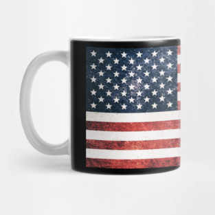 Distressed American Flag, American, Patriotic Mug