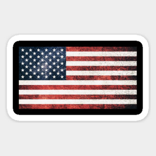 Distressed American Flag, American, Patriotic Magnet