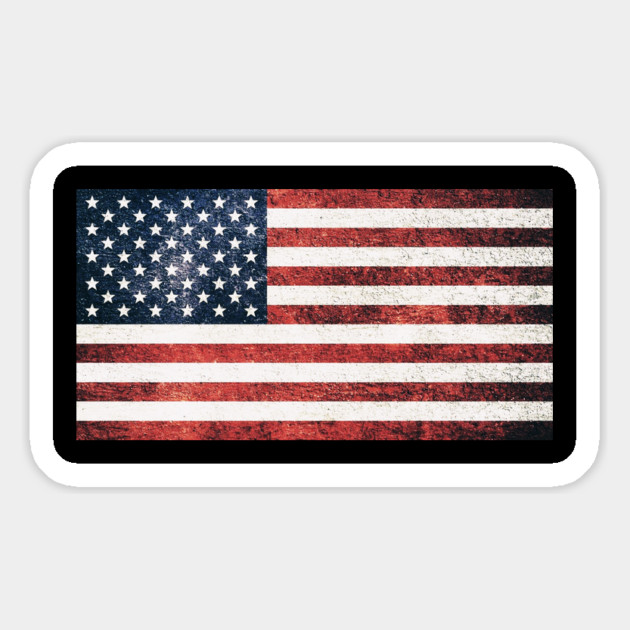 Distressed American Flag, American, Patriotic Magnet by Silly Me Studio