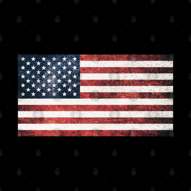 Distressed American Flag, American, Patriotic by Silly Me Studio