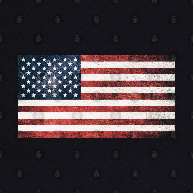 Distressed American Flag, American, Patriotic by Silly Me Studio