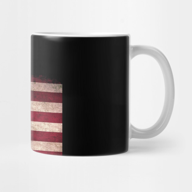 American Flag, Distressed grunge, Patriot, America by Silly Me Studio
