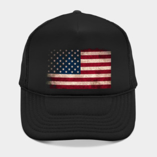 American Flag, Distressed grunge, Patriot, America Hat