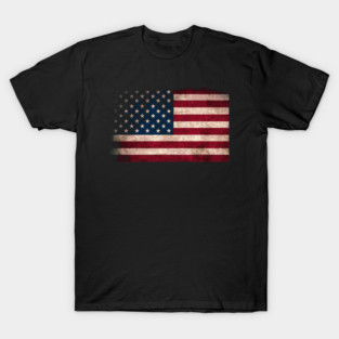 American Flag, Distressed grunge, Patriot, America T-Shirt