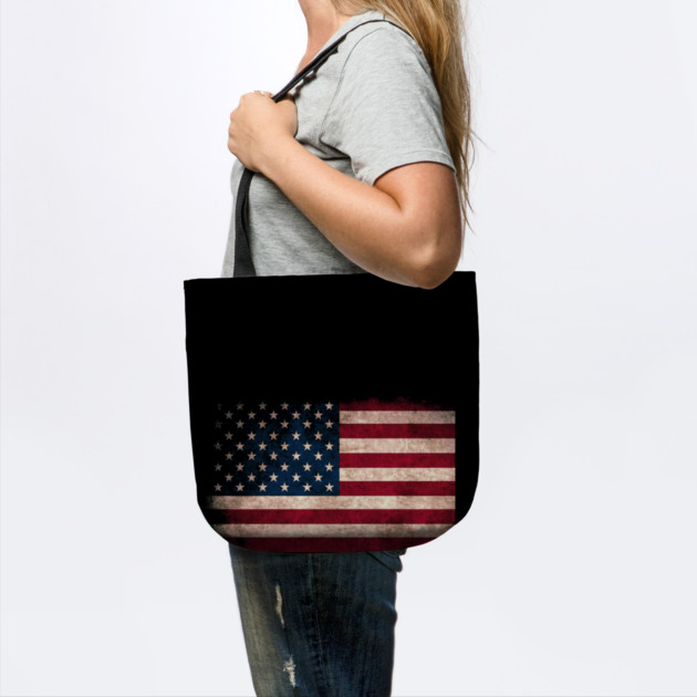 American Flag, Distressed grunge, Patriot, America by Silly Me Studio