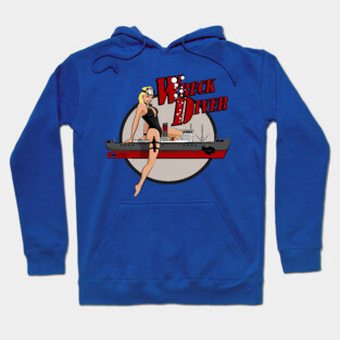 Wreck Diver Pinup Hoodie