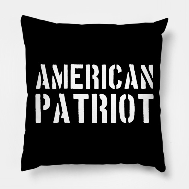 American Patriot, Patriotic, American Pillow by Silly Me Studio