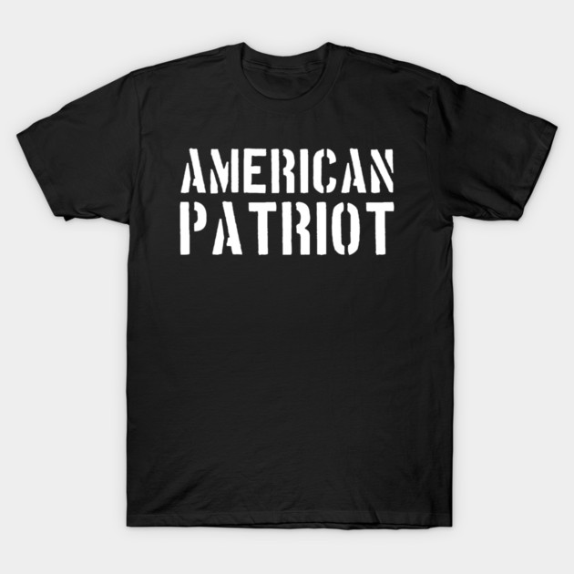 American Patriot, Patriotic, American T-Shirt by Silly Me Studio