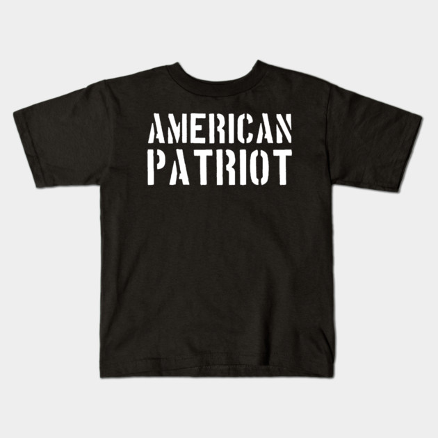 American Patriot, Patriotic, American Kids T-Shirt by Silly Me Studio