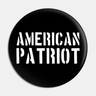 American Patriot, Patriotic, American Pin