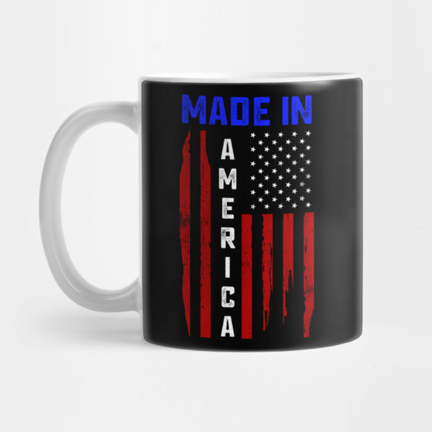 Made in America, American Flag, Patriot by Silly Me Studio