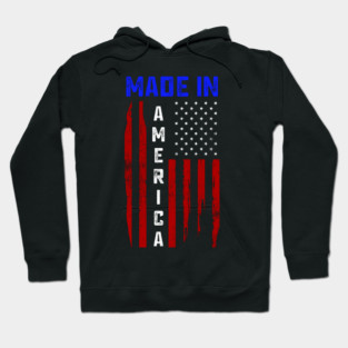 Made in America, American Flag, Patriot Hoodie